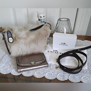 Coach Swinger Shearling Bag